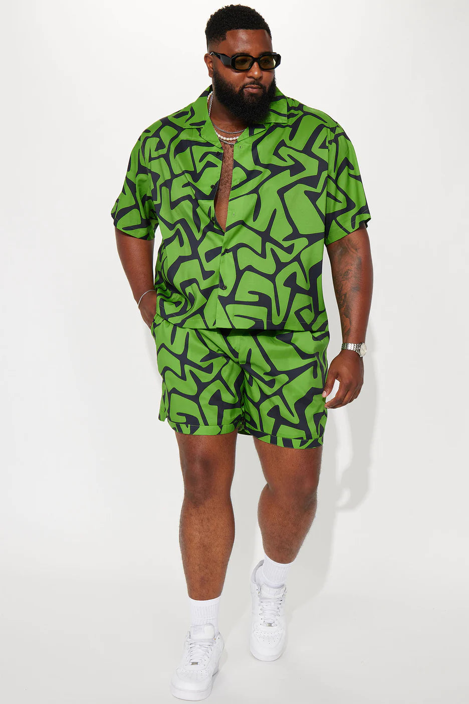 Get That Green Cuban Shirt - Green