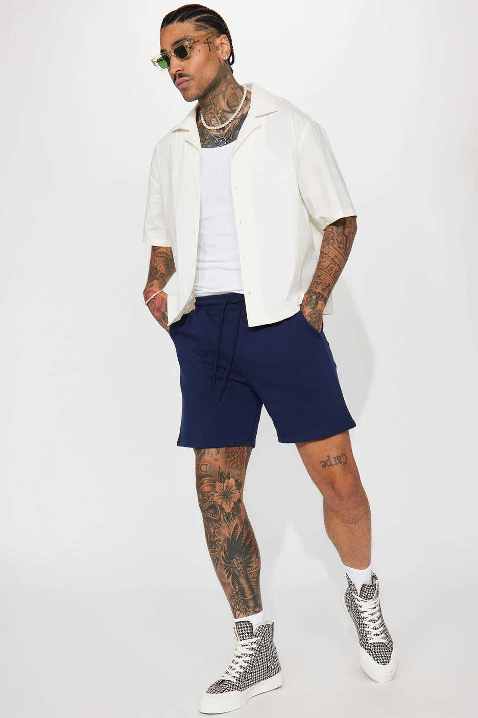 Tyson Sweatshort - Navy