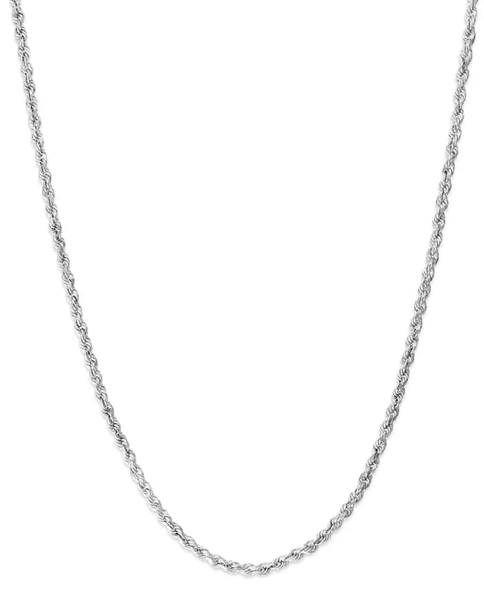 Rope Chain 16" Necklace (1-3/4mm) in 14k Yellow Gold