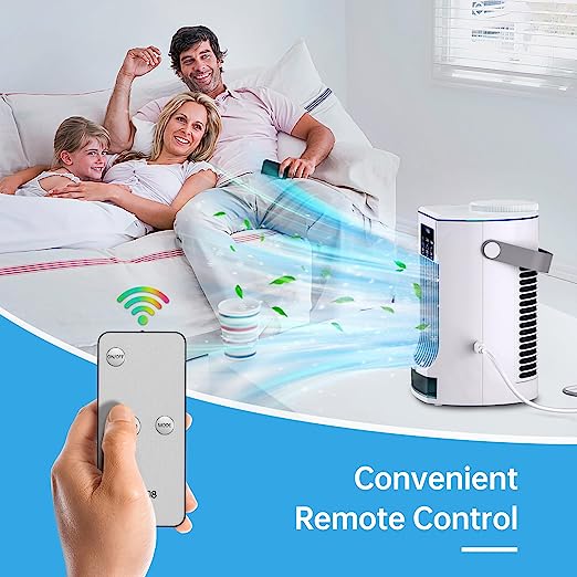 Portable Air Conditioners, Personal Air Conditioners, Evaporative Air Cooler, Mini Cooling Fan Desktop Mist Humidifier with 3 Speed for Room Office Car Outdoor Camping