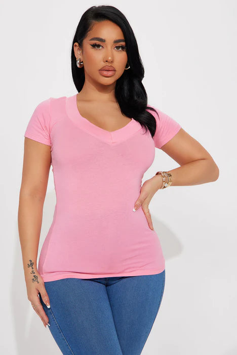 Not On My Level Top - Pink