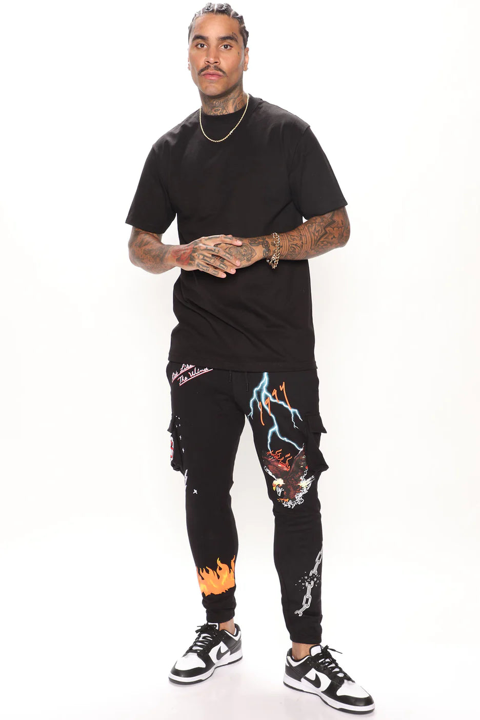 Oversized Heavyweight Short Sleeve Tee - Black