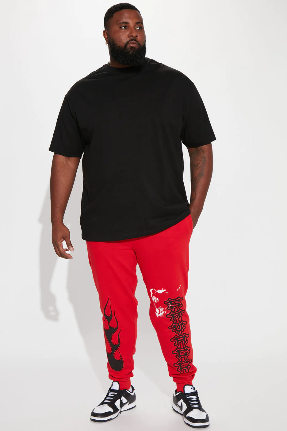 Oversized Heavyweight Short Sleeve Tee - Black