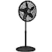Lasko Oscillating Pedestal Fan, Adjustable Height, 3 Speeds, for Bedroom, Living Room, Home Office and College Dorm Room, 18", Black, 1827